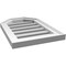 Ekena Millwork Octagonal Top Surface Mount PVC Gable Vent w/ 2"W x 1-1/2"P Brickmould Frame, 14"W x 20"H GVPOT14X2002SF - alternate 5